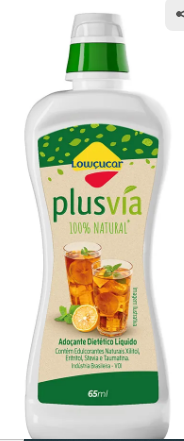 Adoçante 100% Natural Lowçucar Plusvia 65Ml