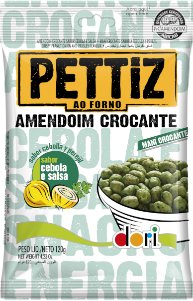 Amendoim Pettiz Cebola e Salsa 120g