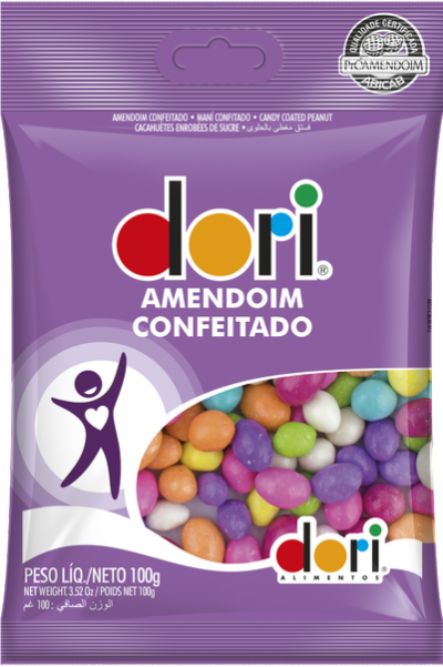 Amendoim Colorido Confeitado 100g