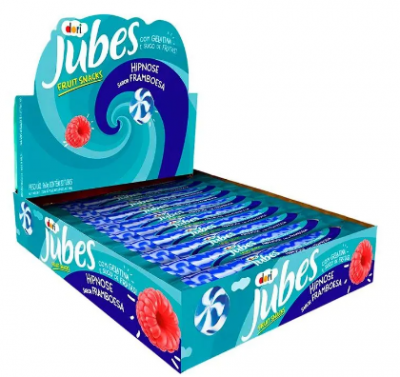 Jubes Fruit Snacks Hipnose Framboesa 48g
