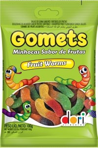 Gomets Minhoca de Frutas 100g