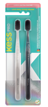 Pack Com 2 Escovas Dentais Kess Pro Extra Macias BW