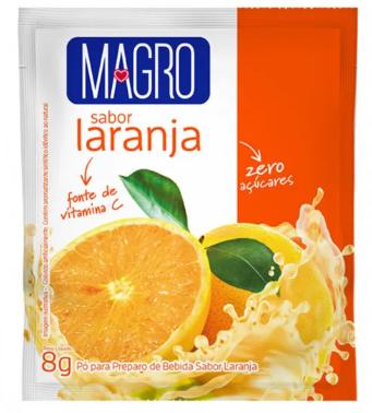 Refresco Magro Laranja Zero Açúcares 8G