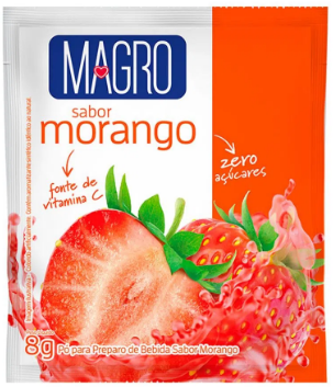 Refresco Magro Morango Zero Açúcares 8G