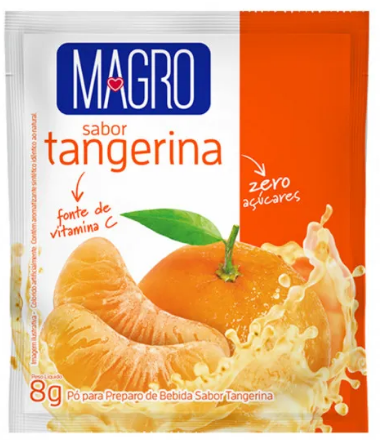 Refresco Magro Tangerina Zero Açúcares 8G