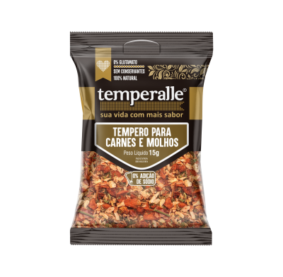 Tempero para Carnes e  Molhos Temperalle 15g